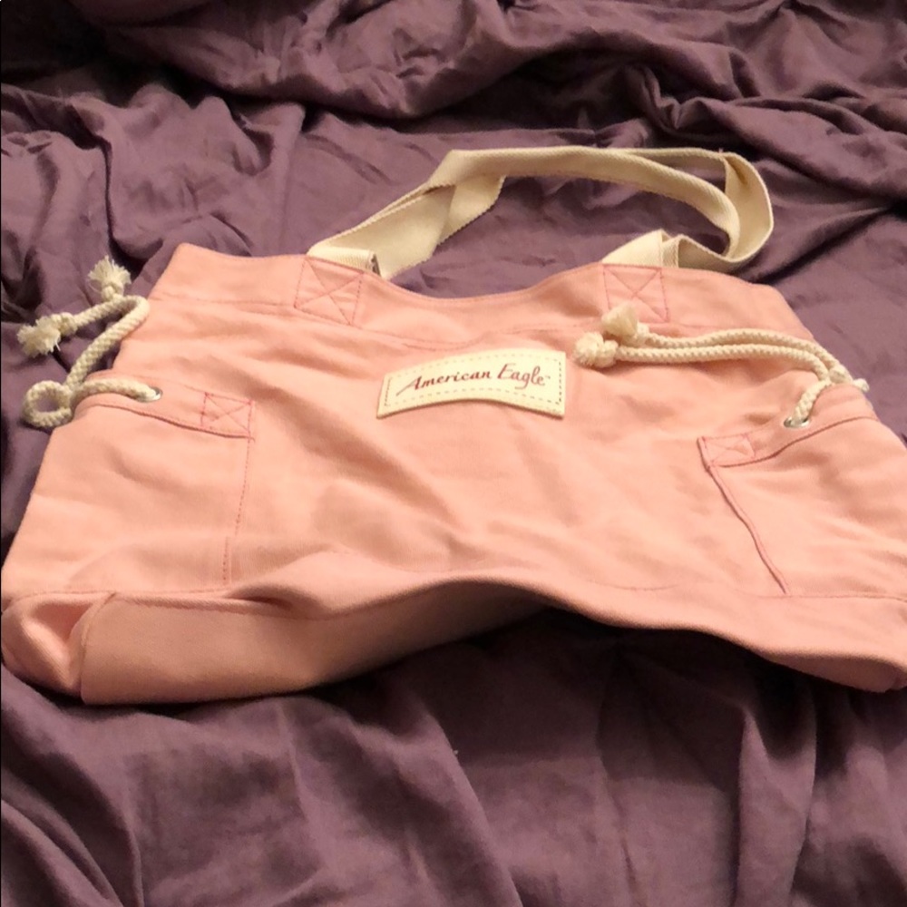 Pink American Eagle tote bag